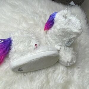 Justice Girls Unicorn Bootie House Shoes 12